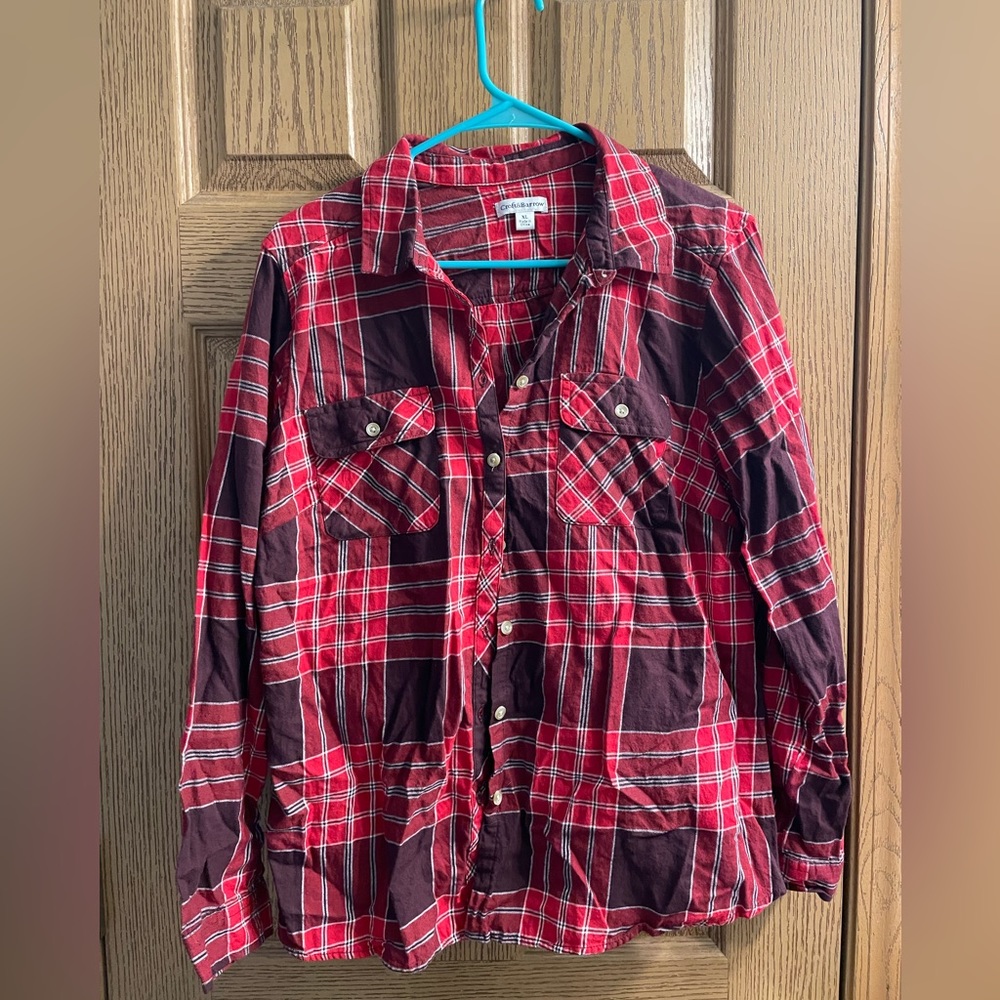Women’s Croft and Barrow XL red flannel